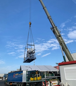 Opslag, transport en plaatsing van warmtepompen voor Ekro